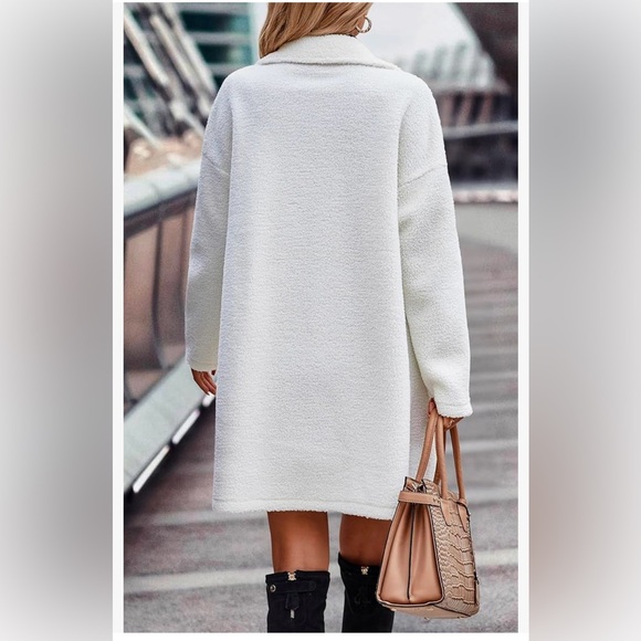 Angashion Long Sherpa Coat - Picture 4 of 9